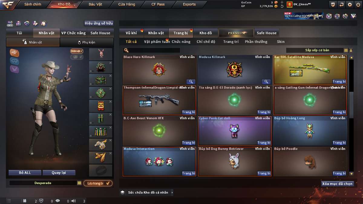 shop acc cf uy tin gia re
